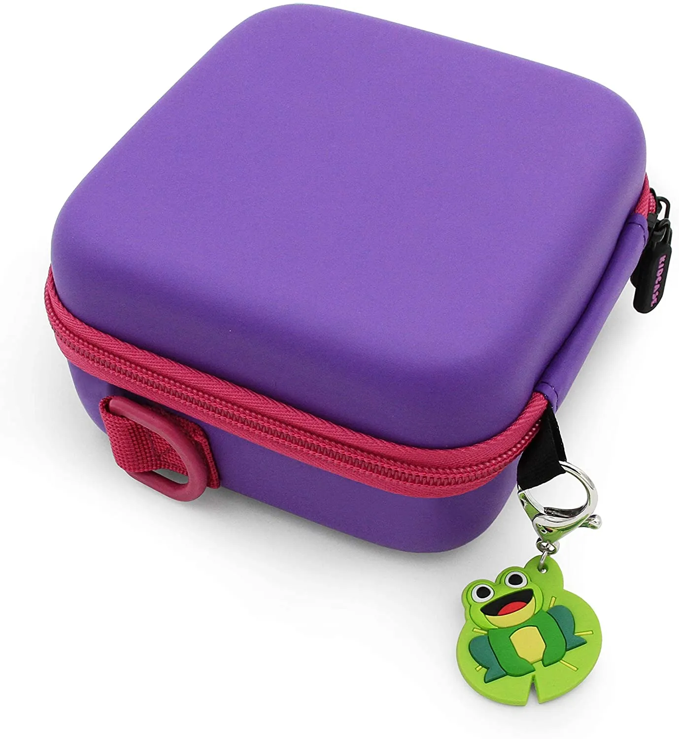 CASEMATIX Travel Case Compatible with Cool Maker Shimmer Me Body Art Temporary Roll-on Glitter Tattoos Roller and Refills – Purple Case with Strap