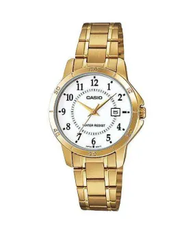 Casio LTP-V004G-7B Gold Stainless Steel Strap Watch for Women