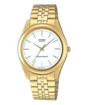 Casio MTP-1129N-7A Gold Stainless Steel Strap Watch for Men and Women