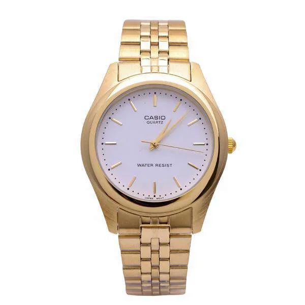 Casio MTP-1129N-7A Gold Stainless Steel Strap Watch for Men and Women