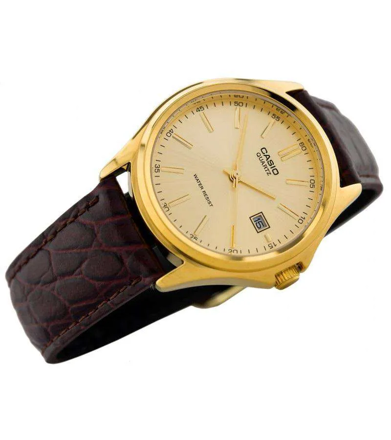 Casio MTP-1183Q-9ADF Brown Leather Strap Watch for Men