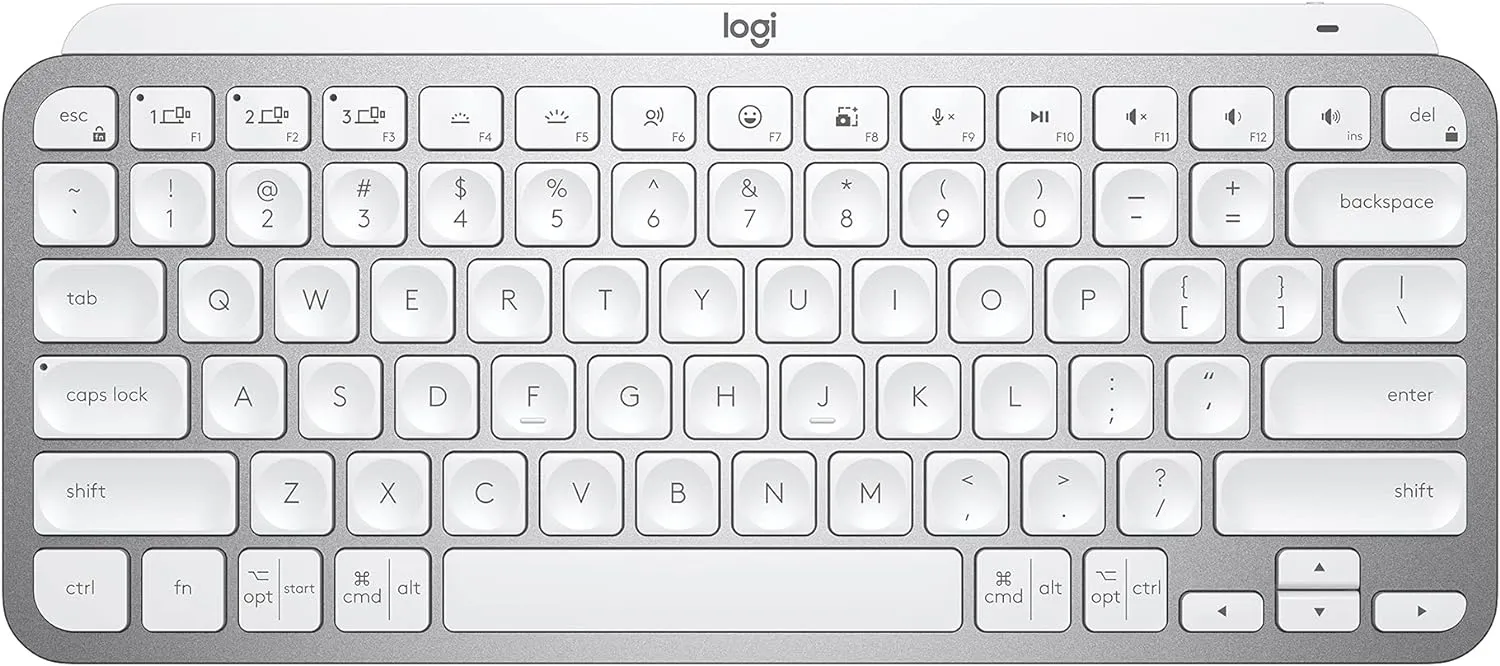 Certified Refurbished - Logitech MX Keys Mini Minimalist Wireless Illuminated Keyboard Bluetooth, USB-C