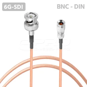 CGPro Ultra Thin 1.0/2.3 DIN to BNC Male HD-SDI 6G-SDI Cable