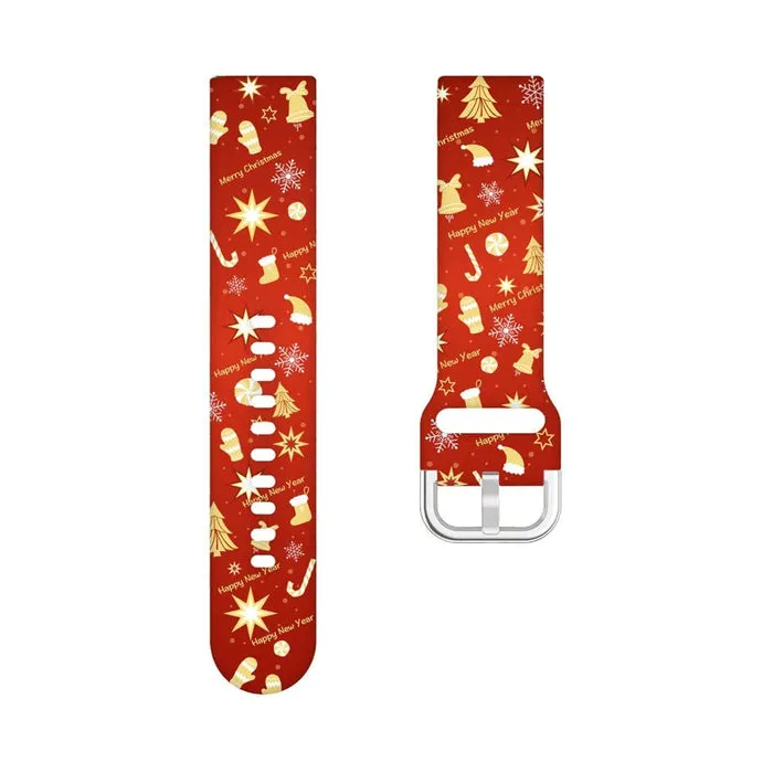 Christmas Watch Straps compatible with the Garmin Vivomove 3s