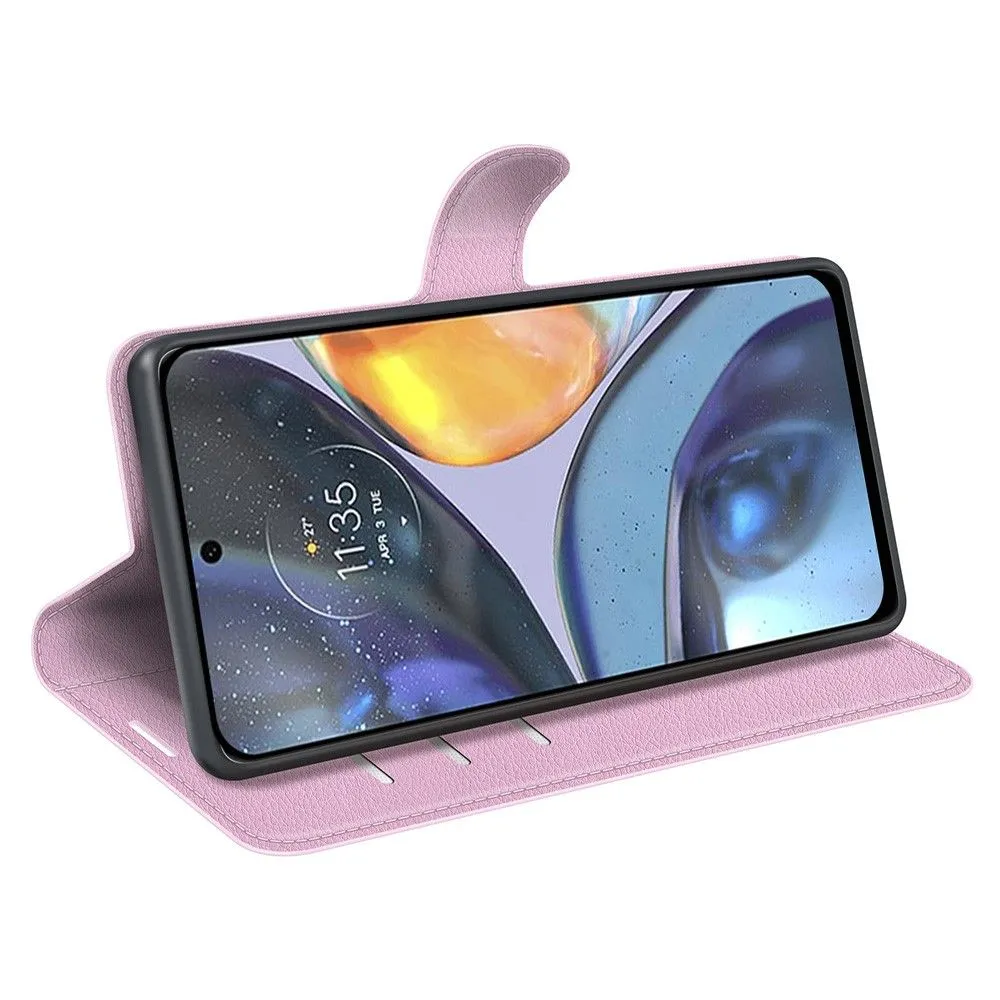 Classic Motorola Moto G22 flip case - Pink