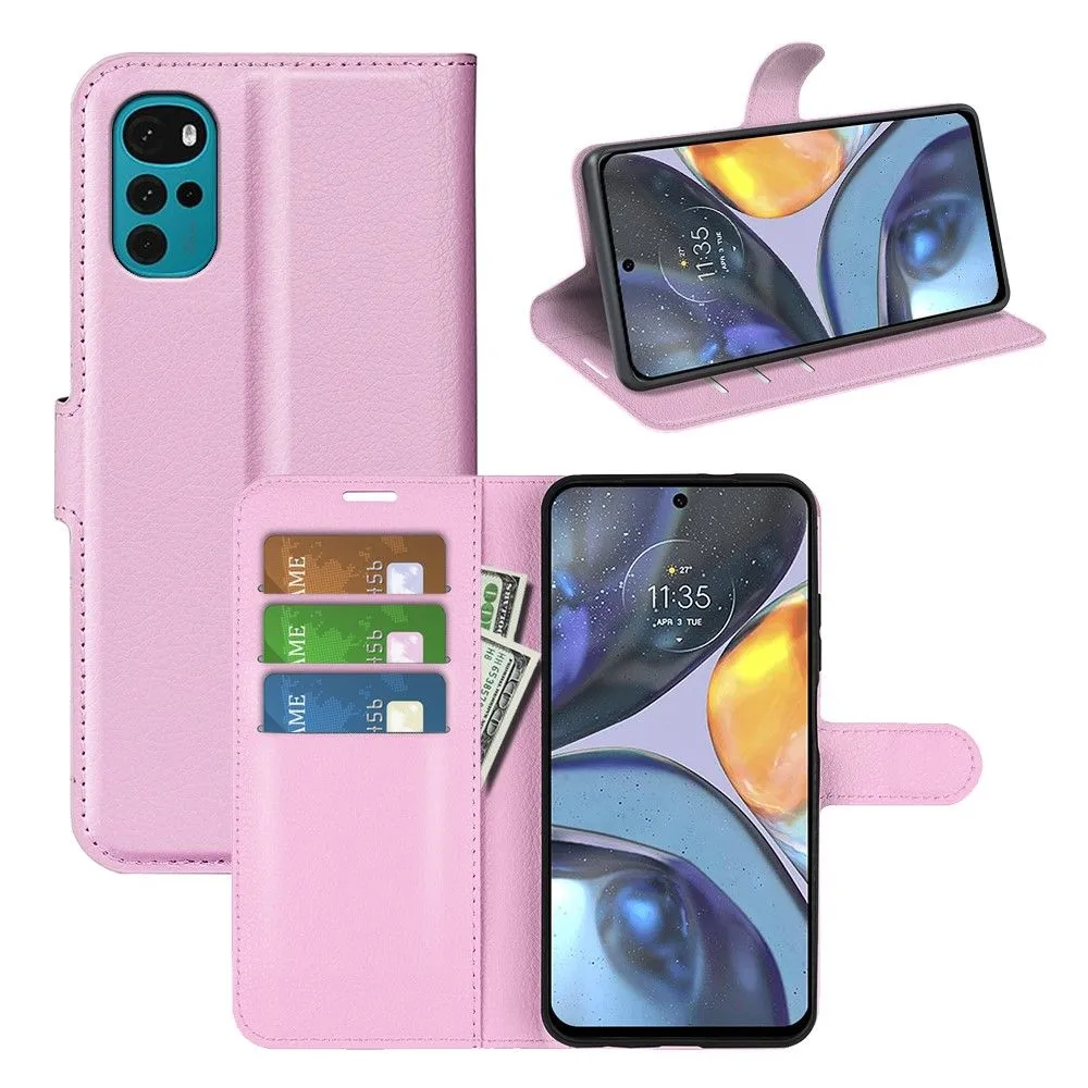 Classic Motorola Moto G22 flip case - Pink