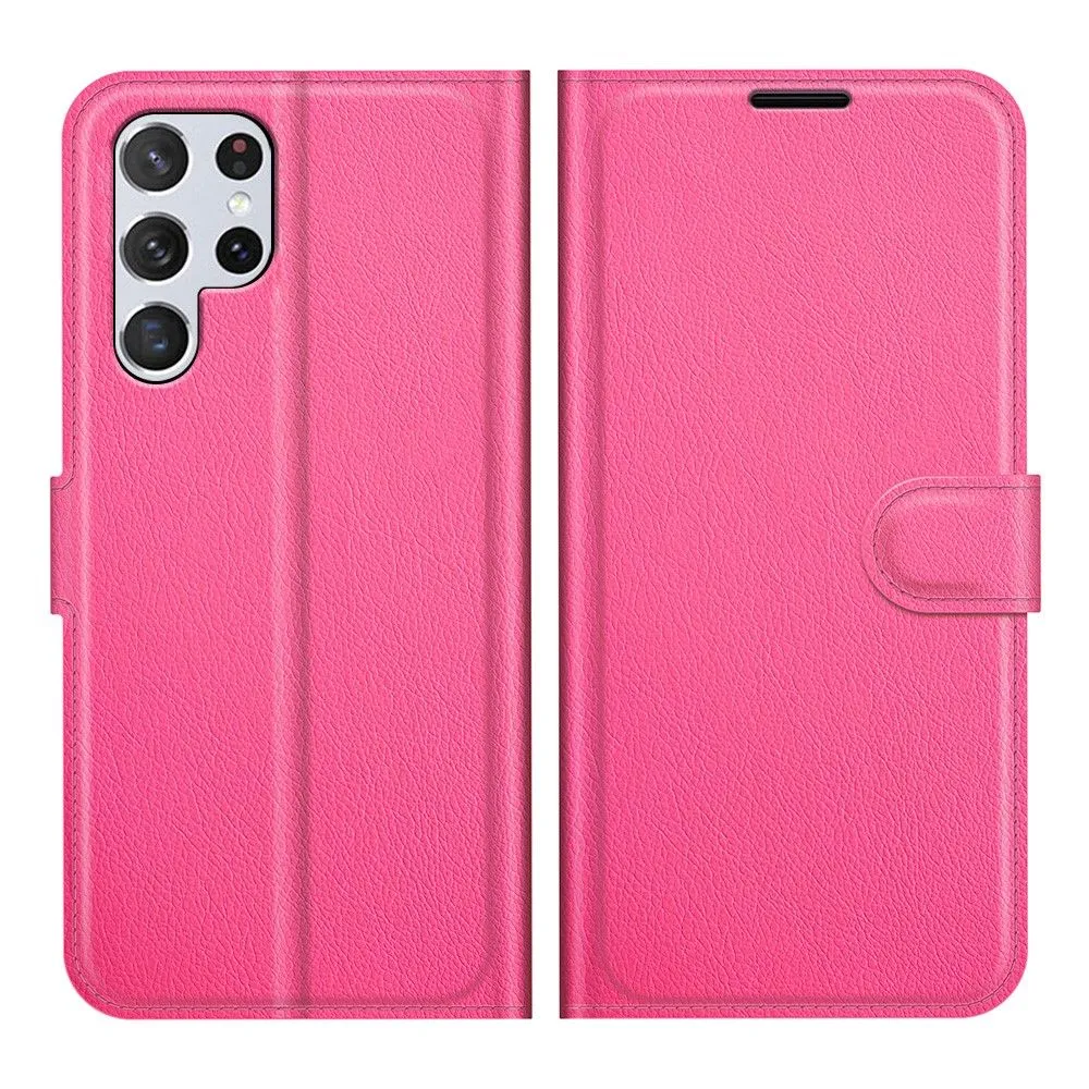 Classic Samsung Galaxy S22 Ultra flip case - Rose