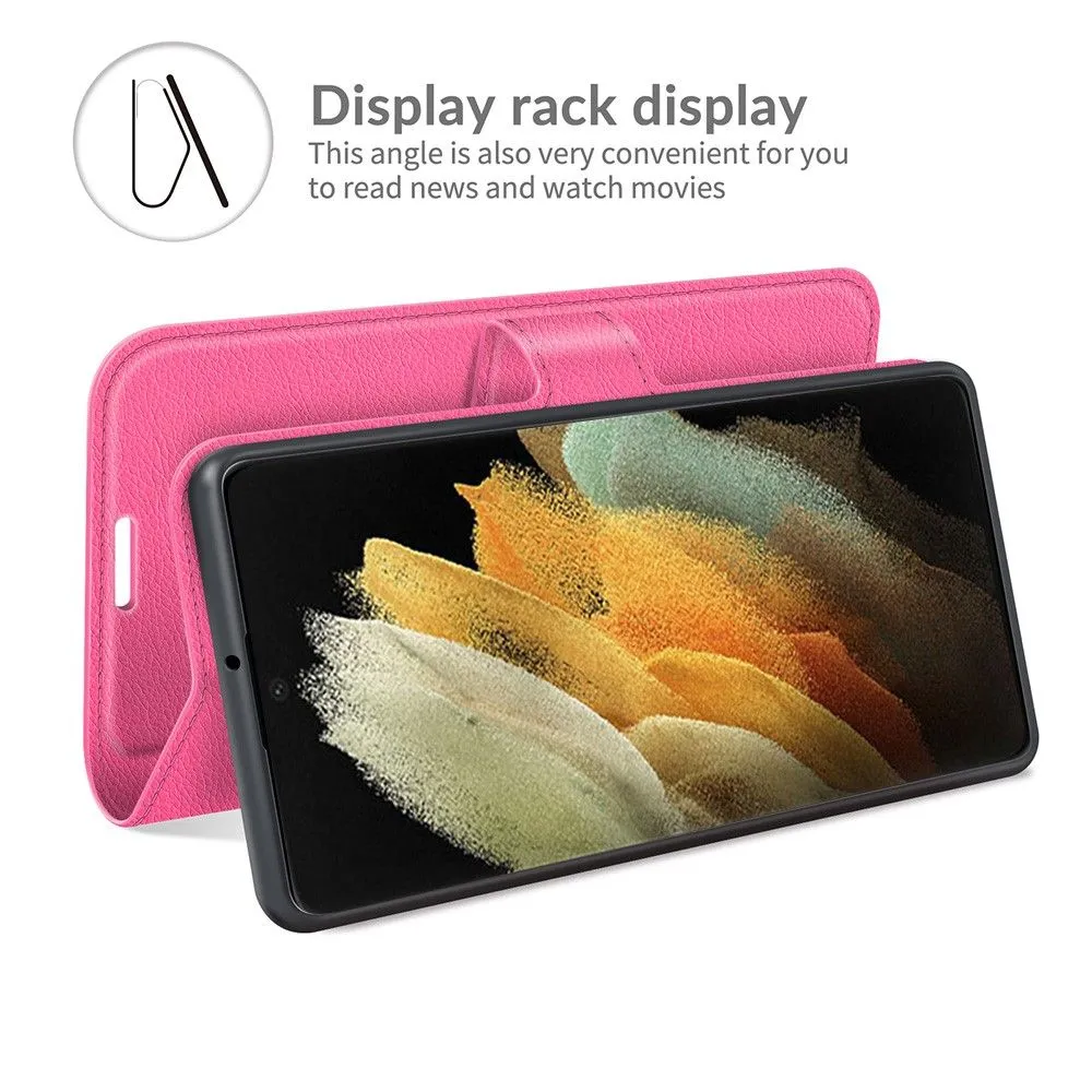 Classic Samsung Galaxy S22 Ultra flip case - Rose