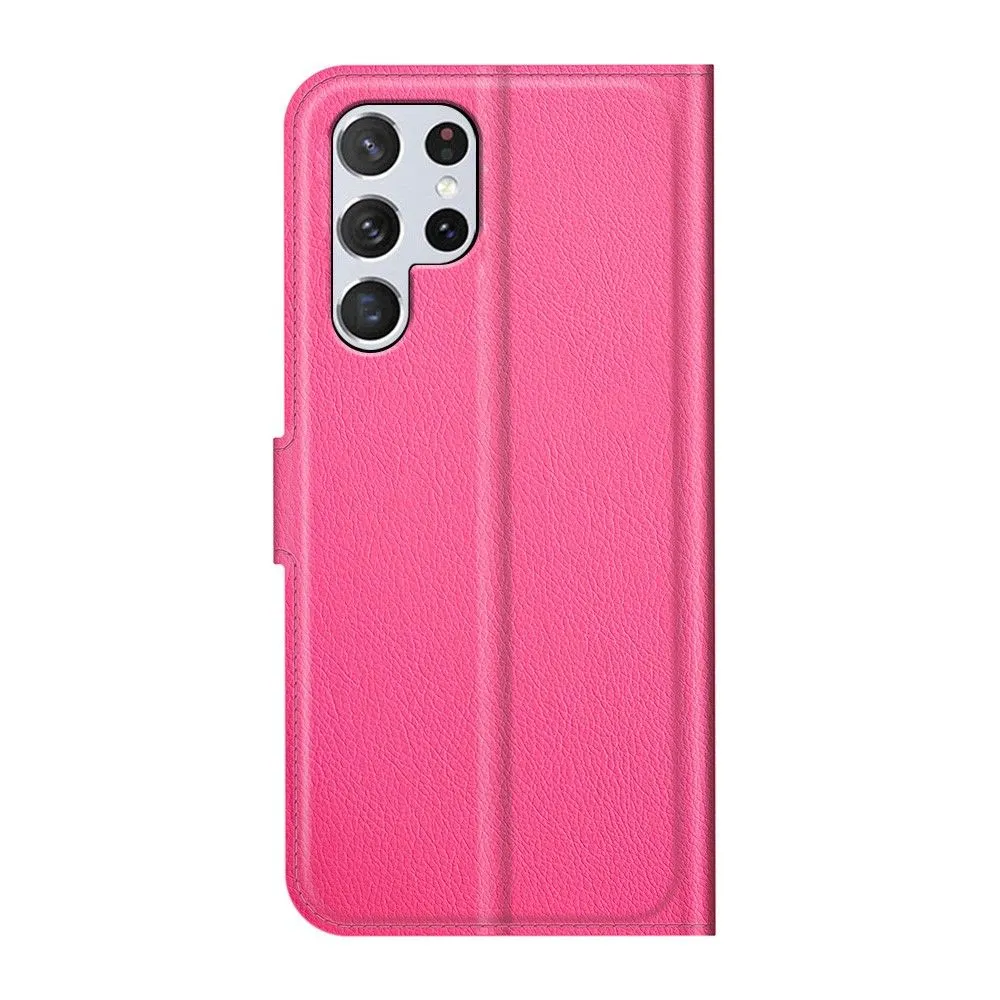 Classic Samsung Galaxy S22 Ultra flip case - Rose