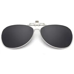 Clip on Flip up Aviator Sunglasses For Mens Womens UV 400