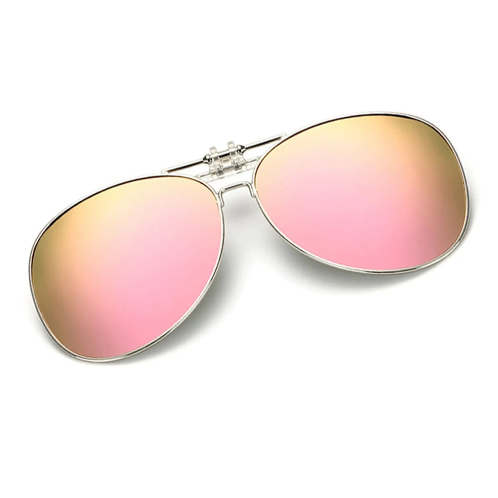 Clip on Flip up Aviator Sunglasses For Mens Womens UV 400