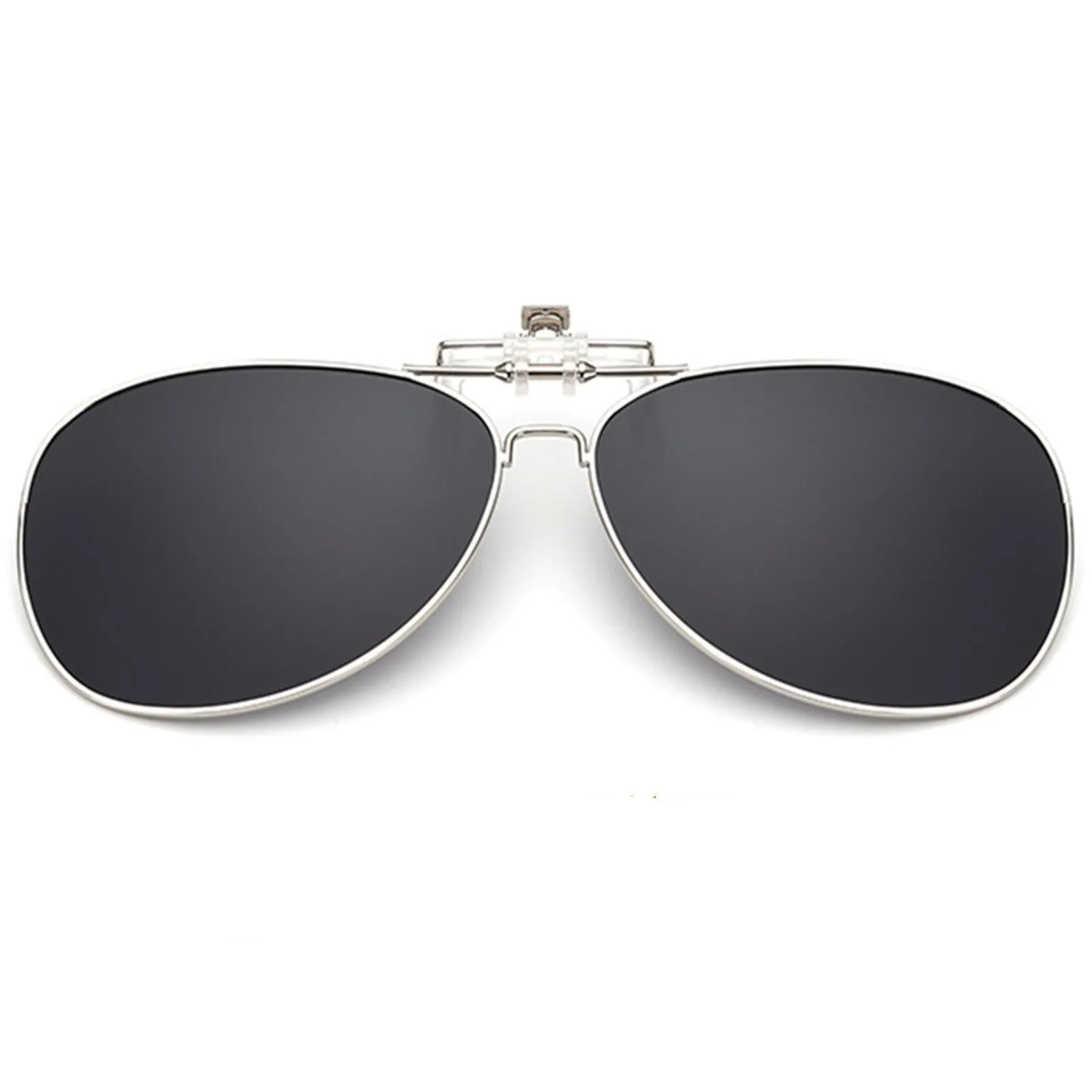 Clip on Flip up Aviator Sunglasses For Mens Womens UV 400