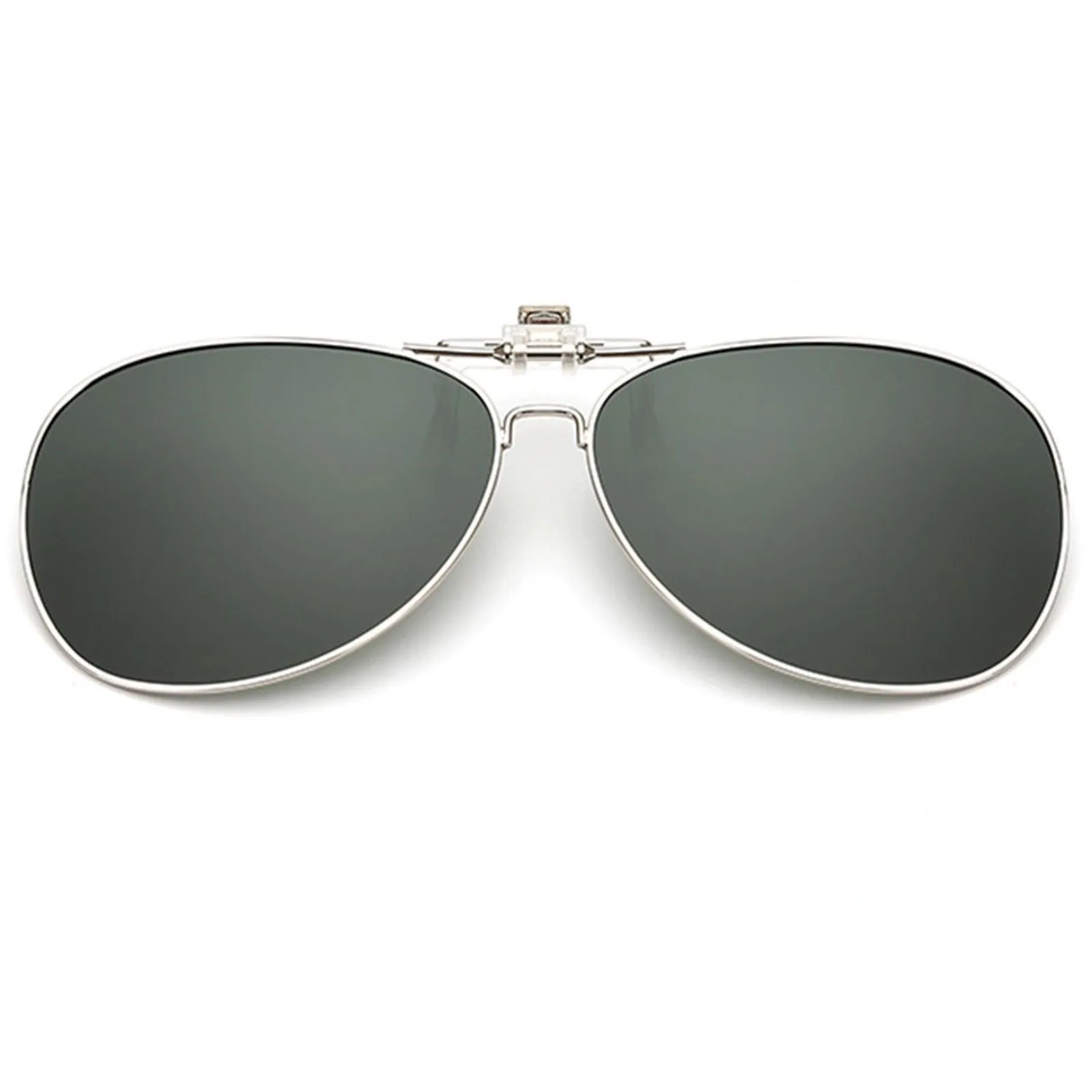 Clip on Flip up Aviator Sunglasses For Mens Womens UV 400