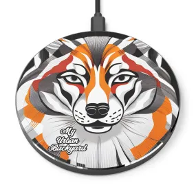 Colorful Coyote, 10W Wireless Charger for iPhone, Android, Earbuds