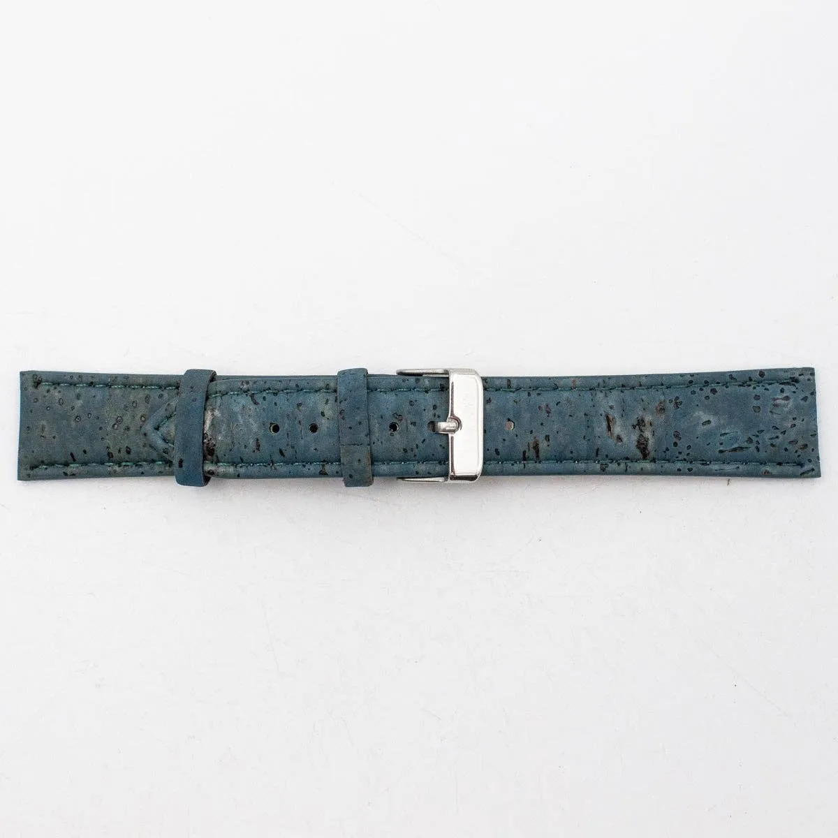 Cork turquoise color watch strap  E-020-18/20