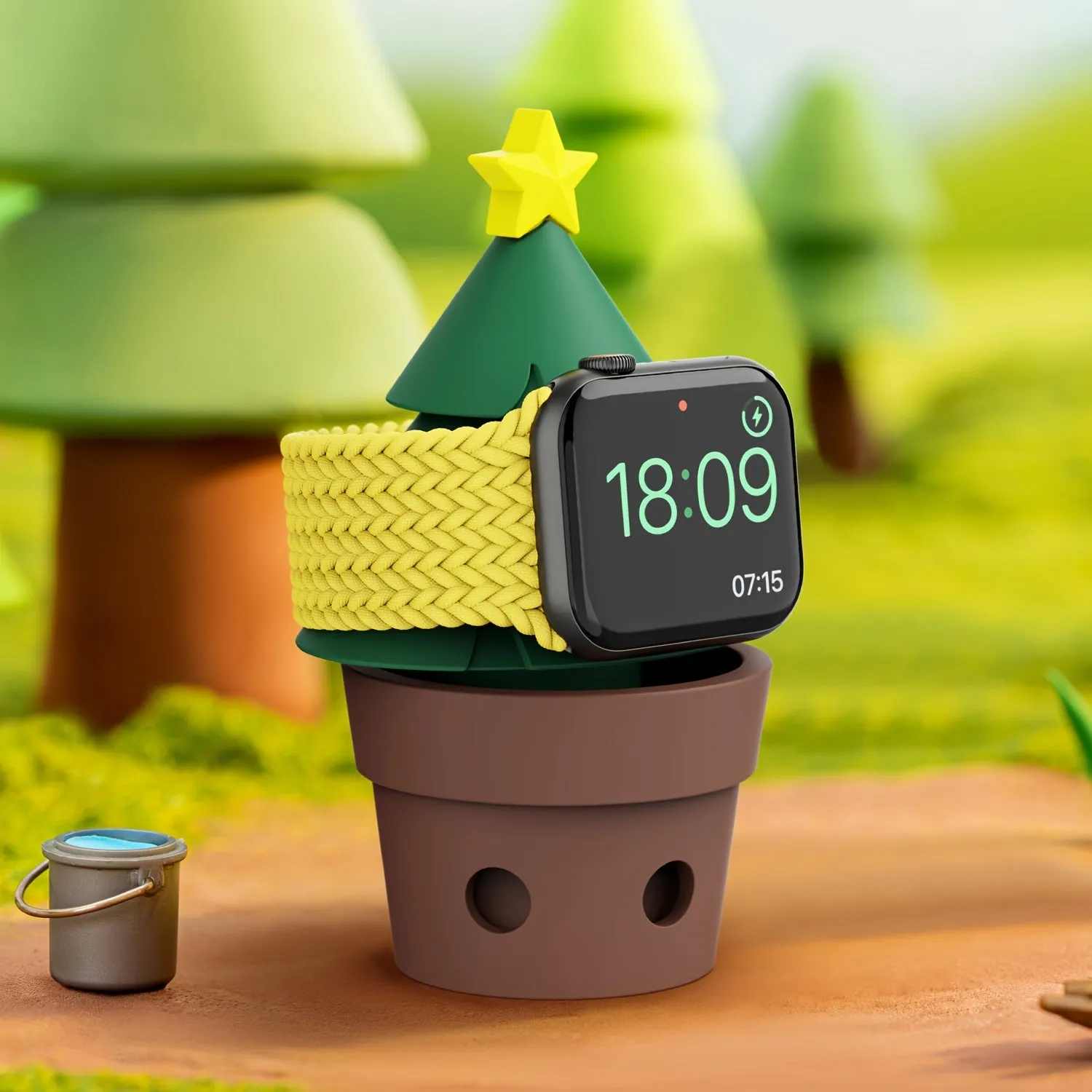 Cute Carrot/ Sunflower/ Christmas Tree/ Cactus Watch Charger Stand