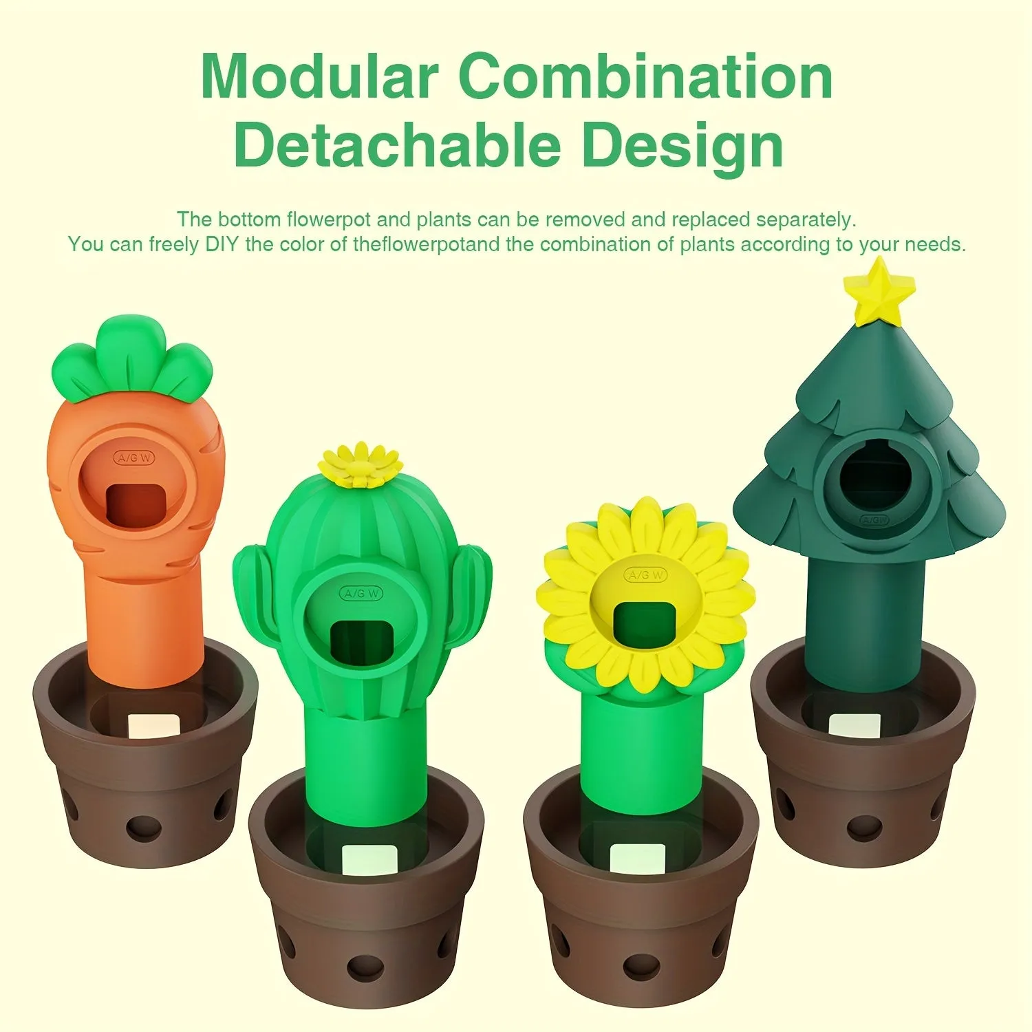 Cute Carrot/ Sunflower/ Christmas Tree/ Cactus Watch Charger Stand