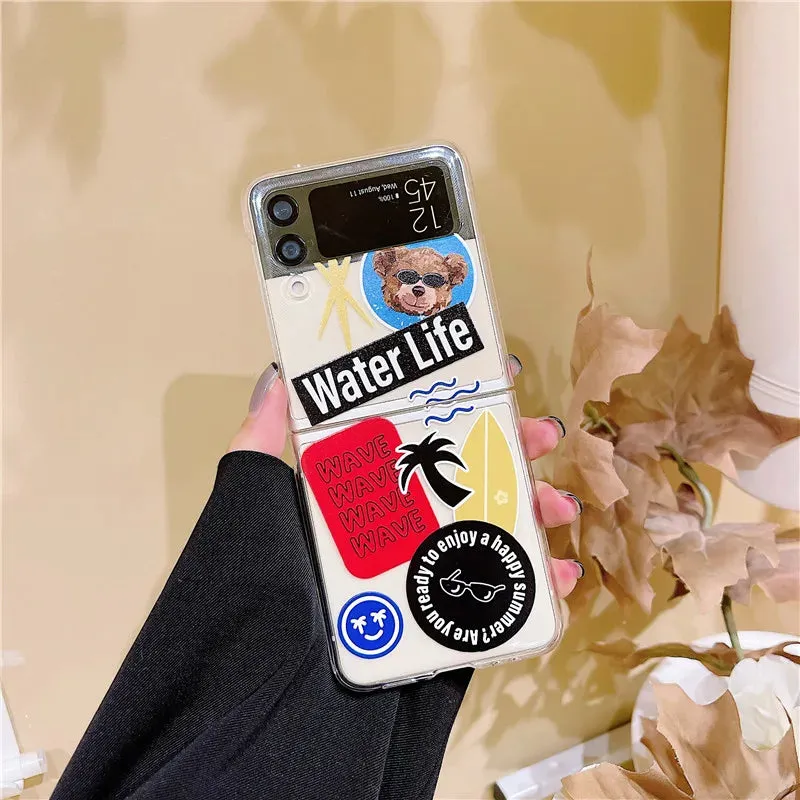 Cute Cartoon Phone Cases For  Samsung Z Flip3 ZFlip 4