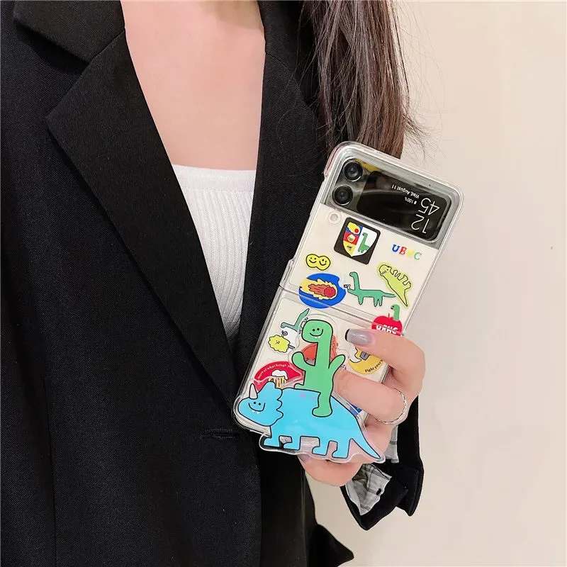 Cute Cartoon Phone Cases For  Samsung Z Flip3 ZFlip 4