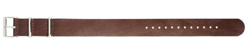 Dark Brown Genuine Leather Watch Strap 20mm 179215