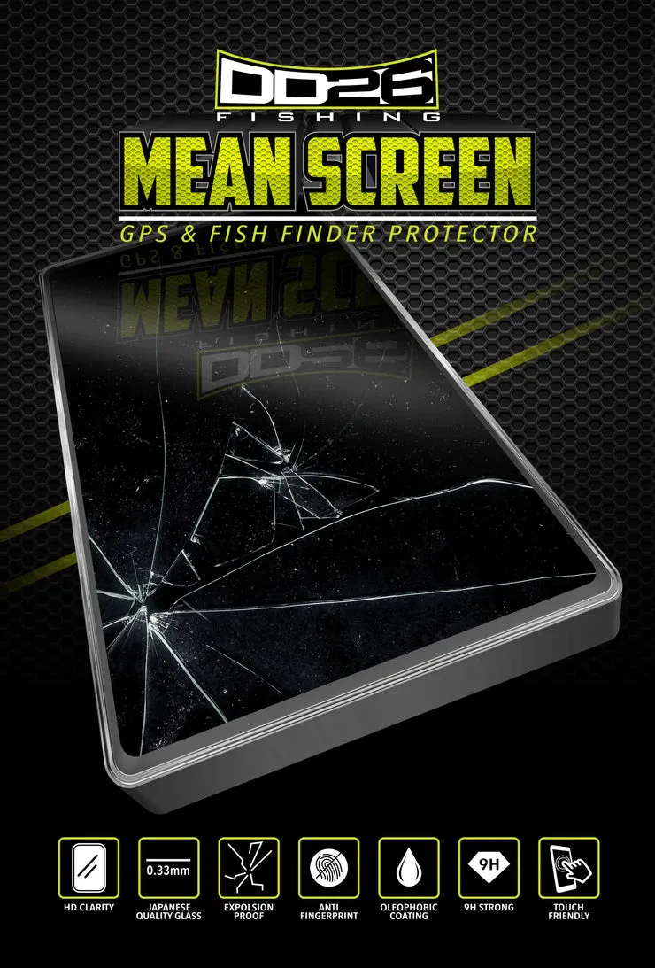 DD26 Fishing Mean Screen Anti Glare tempered glass that fits the Garmin ECHOMAP Ultra 126sv and 122sv