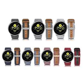 Denim & Leather Watch Straps Compatible with the Amazfit 22mm Range