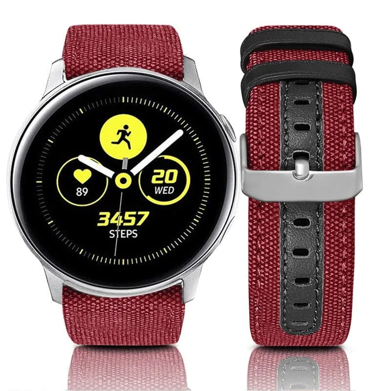 Denim & Leather Watch Straps Compatible with the Polar Ignite 2