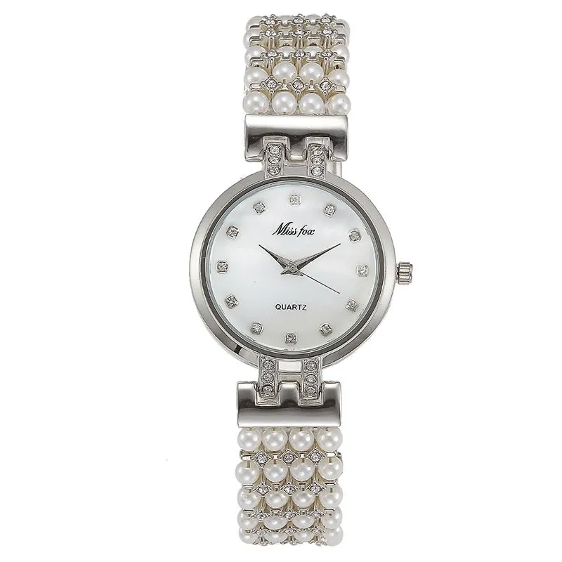 Diamond Scale Pearl Strap Women's Watch