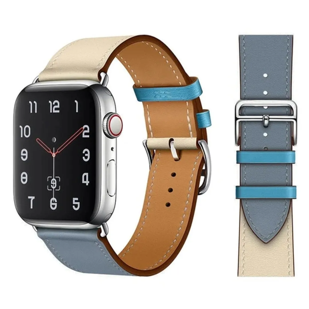 Double Tour Soft Leather Watch Strap