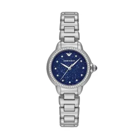 Emporio Armani Silver Tone Analogue Watch AR11630