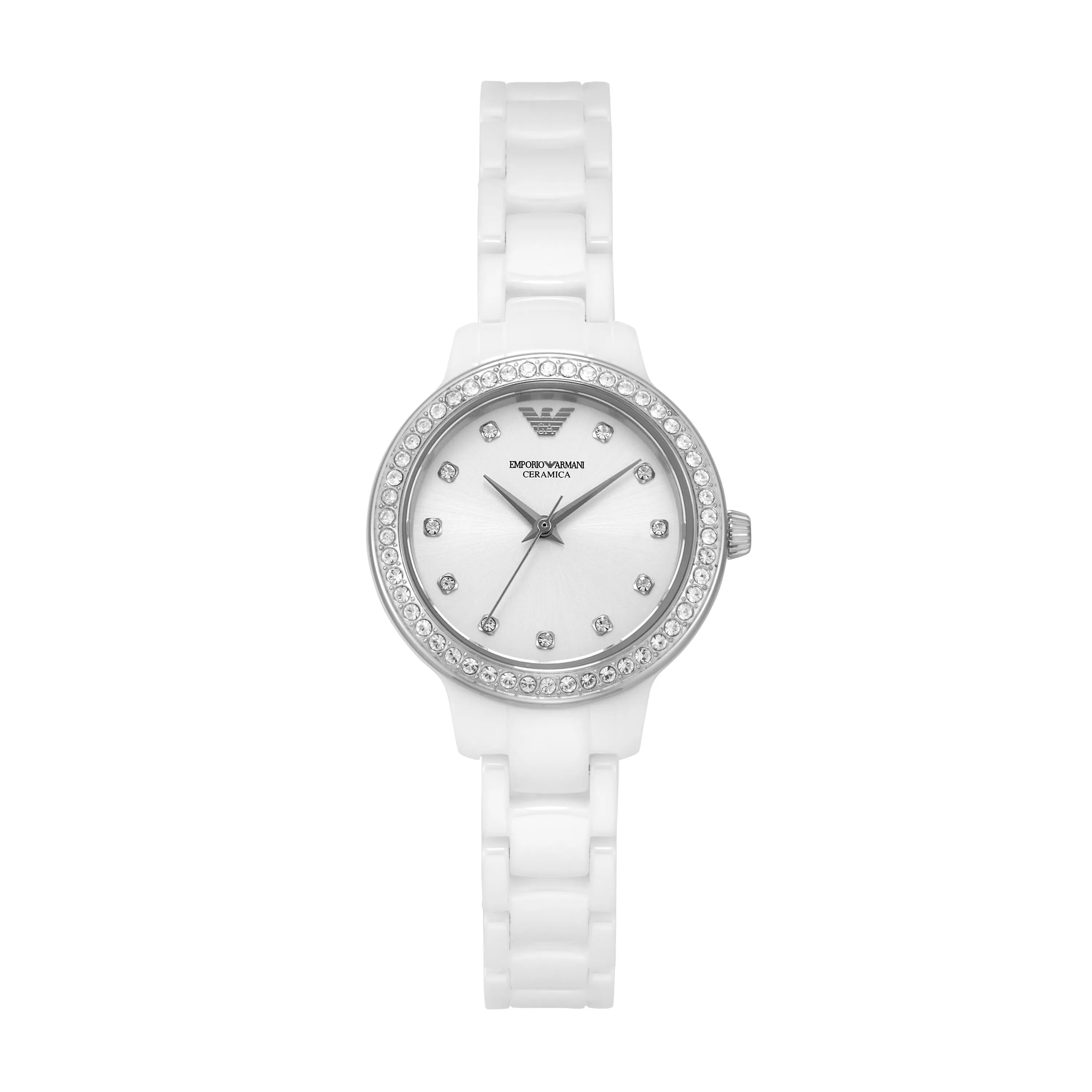 Emporio Armani White Analogue Watch AR70013