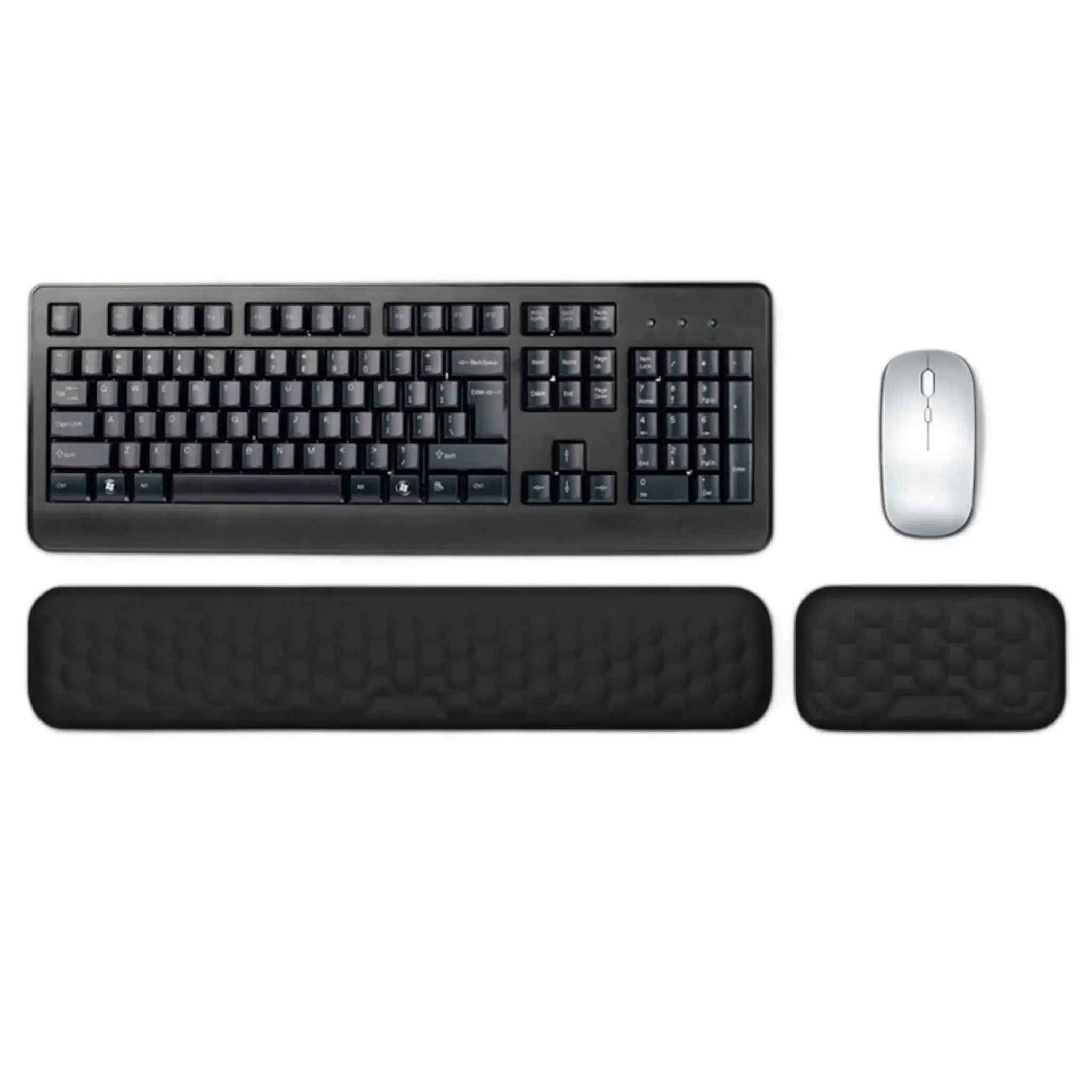 Ergonomic Wrist Rest - Keyboard & Mouse Memory Foam Support