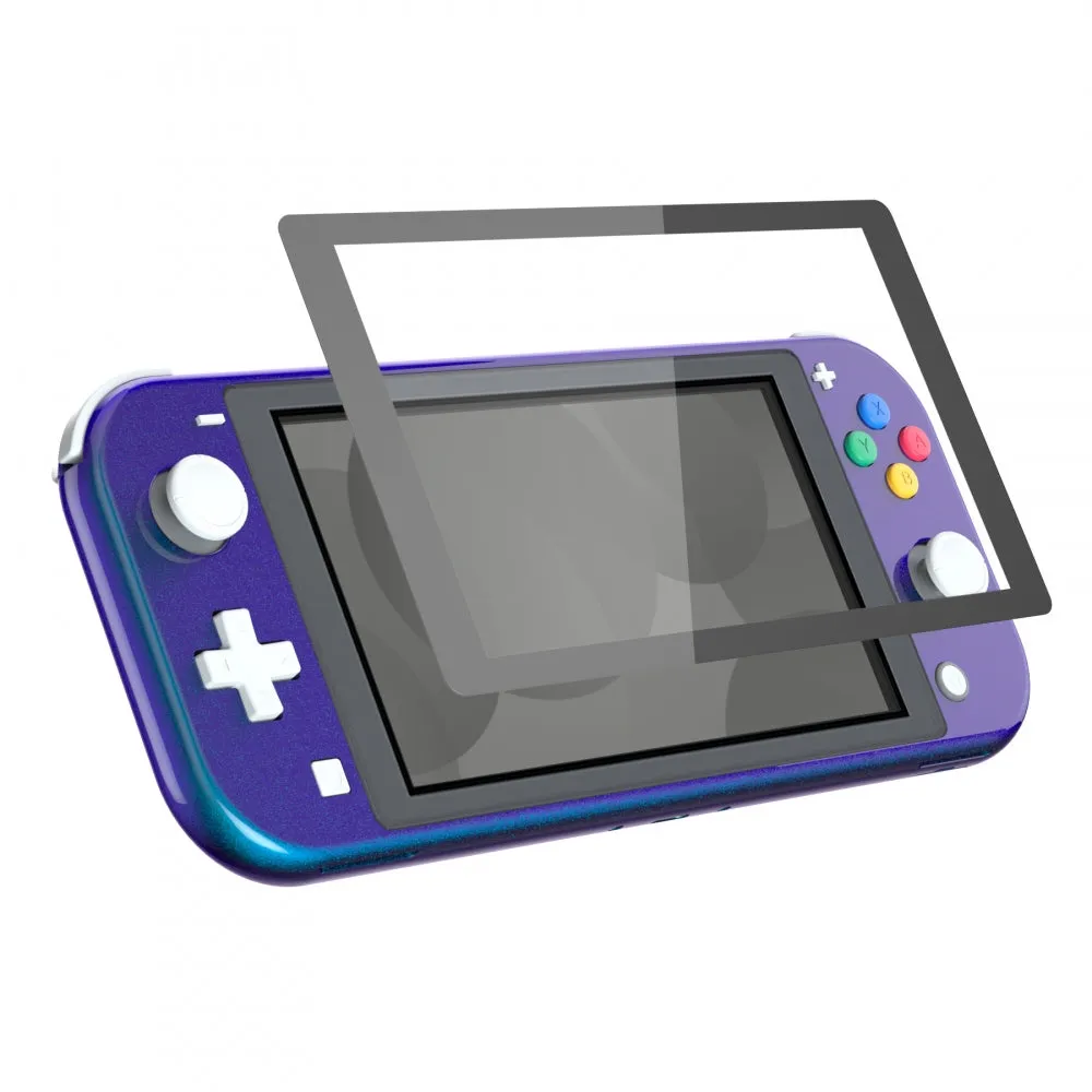 eXtremeRate Chameleon Purple Blue Glossy DIY Replacement Shell for Nintendo Switch Lite, NSL Handheld Controller Housing w/ Screen Protector, Custom Case Cover for Nintendo Switch Lite - DLP301