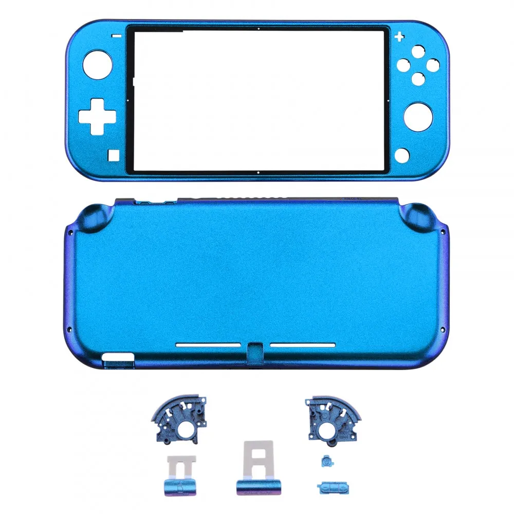 eXtremeRate Chameleon Purple Blue Glossy DIY Replacement Shell for Nintendo Switch Lite, NSL Handheld Controller Housing w/ Screen Protector, Custom Case Cover for Nintendo Switch Lite - DLP301