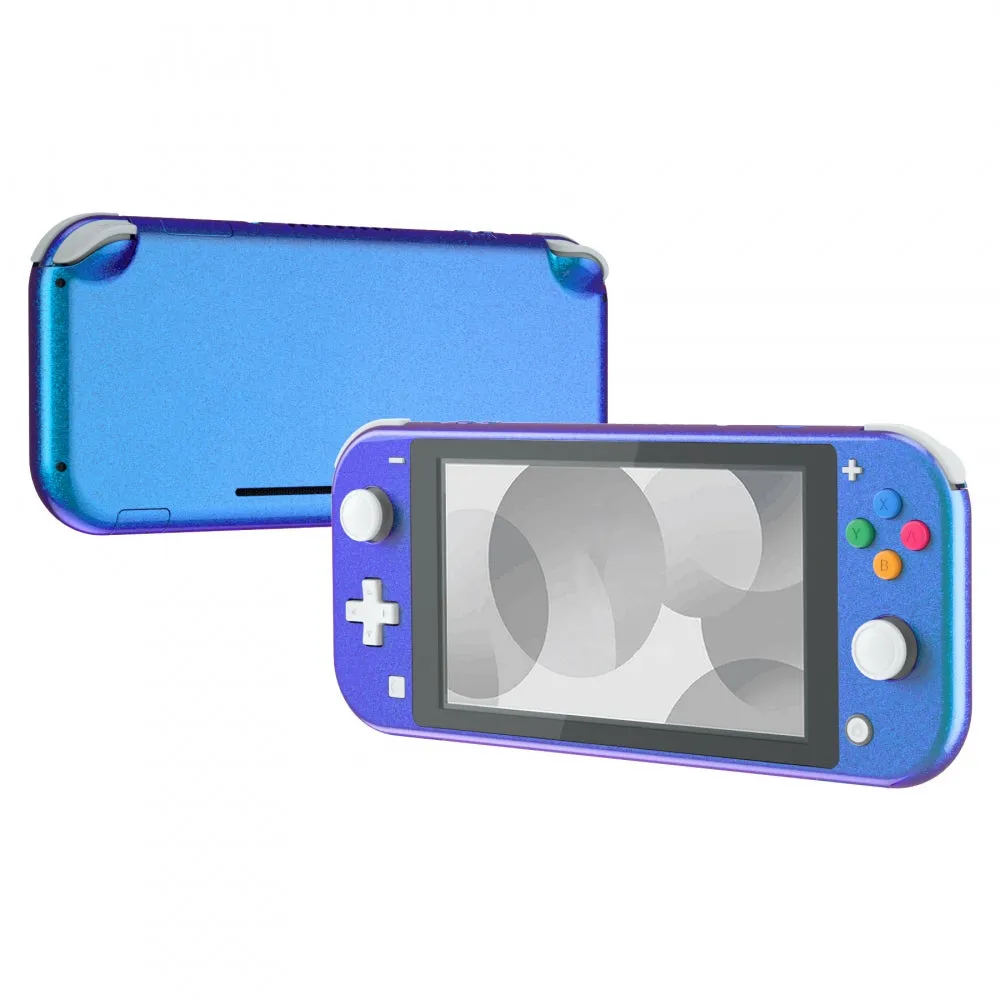 eXtremeRate Chameleon Purple Blue Glossy DIY Replacement Shell for Nintendo Switch Lite, NSL Handheld Controller Housing w/ Screen Protector, Custom Case Cover for Nintendo Switch Lite - DLP301