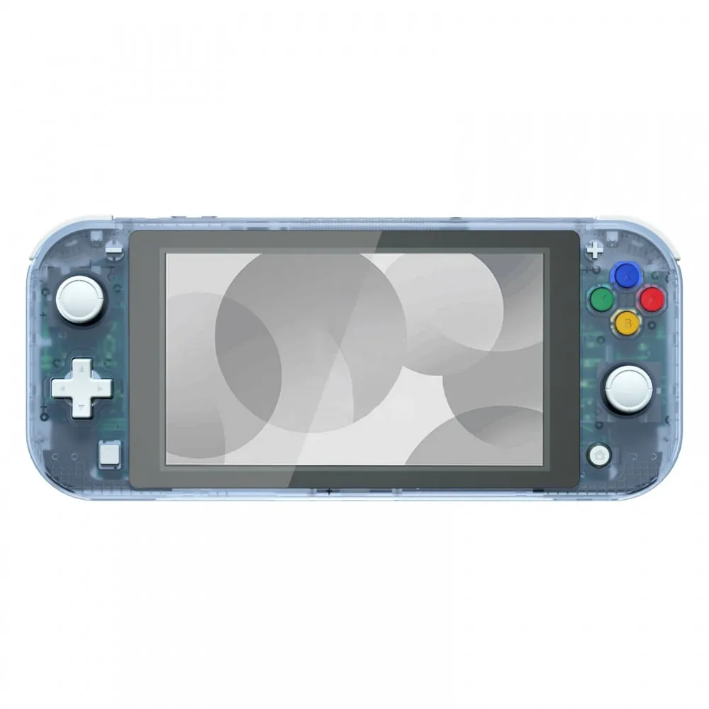 eXtremeRate Glacier Blue DIY Replacement Shell for NS Switch Lite, NSL Handheld Controller Housing w/ Screen Protector, Custom Case Cover for NS Switch Lite - DLM506