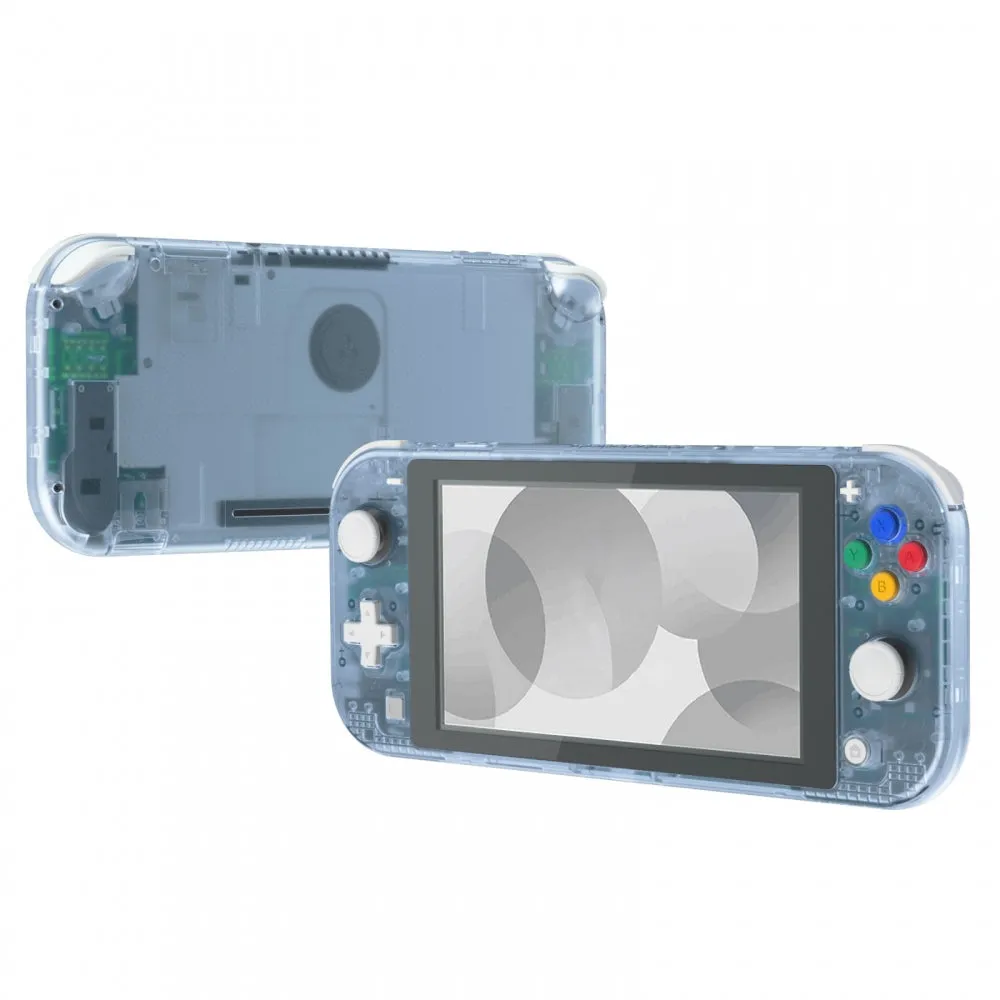 eXtremeRate Glacier Blue DIY Replacement Shell for NS Switch Lite, NSL Handheld Controller Housing w/ Screen Protector, Custom Case Cover for NS Switch Lite - DLM506