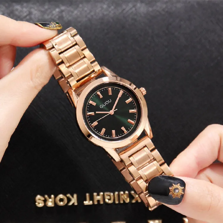 Fashion Gold Round Dial Women's Watch