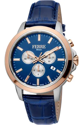 Ferre Milano Men's Fashion 44mm Quartz Watch