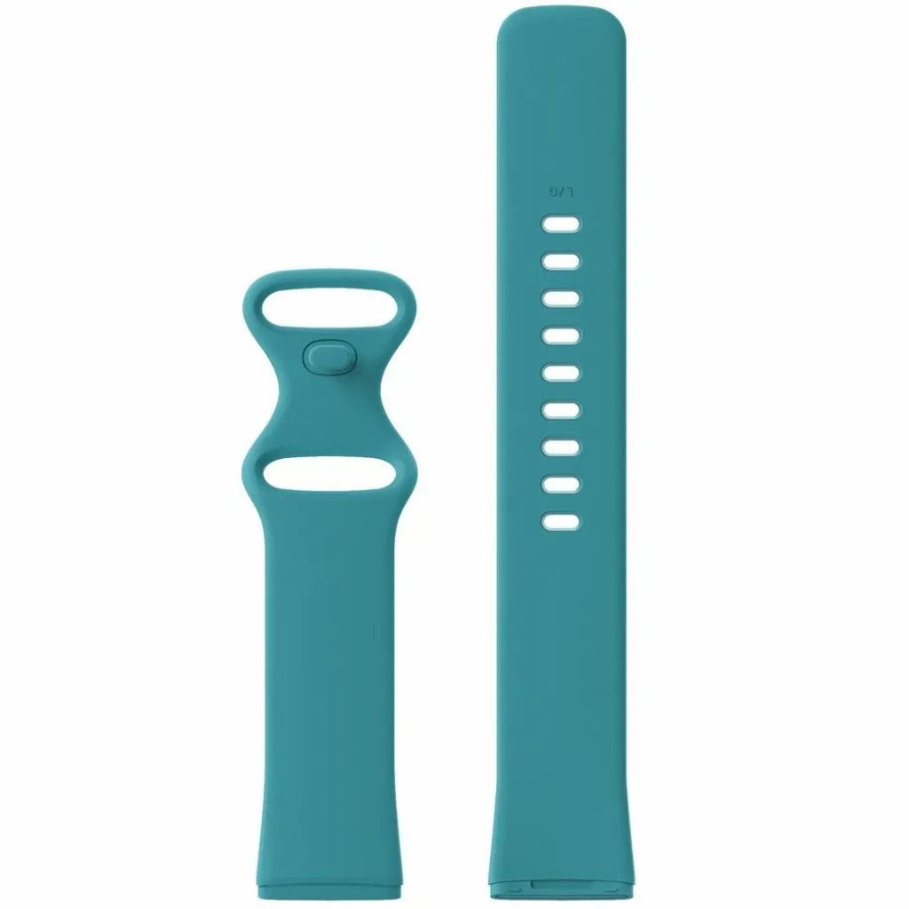 Fitbit Versa 3 / Sense silicone watch band - Cyan Size: L