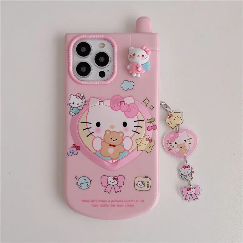 Flip Sanrio iPhone 15/14 for 11 Apple 12/13 PROMAX Phone Case Anti-Drop Case