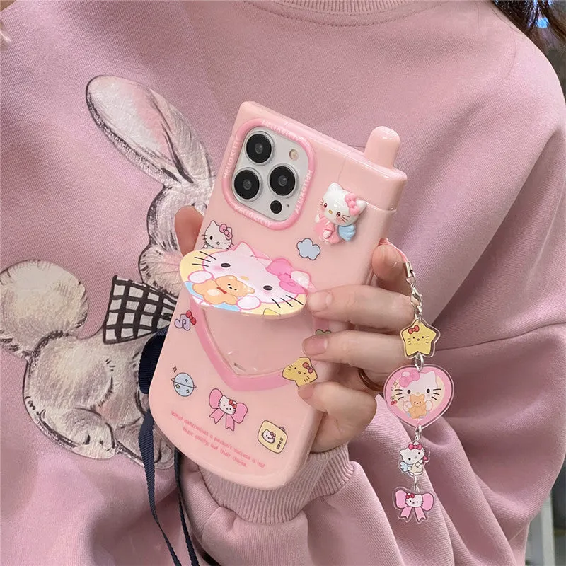 Flip Sanrio iPhone 15/14 for 11 Apple 12/13 PROMAX Phone Case Anti-Drop Case