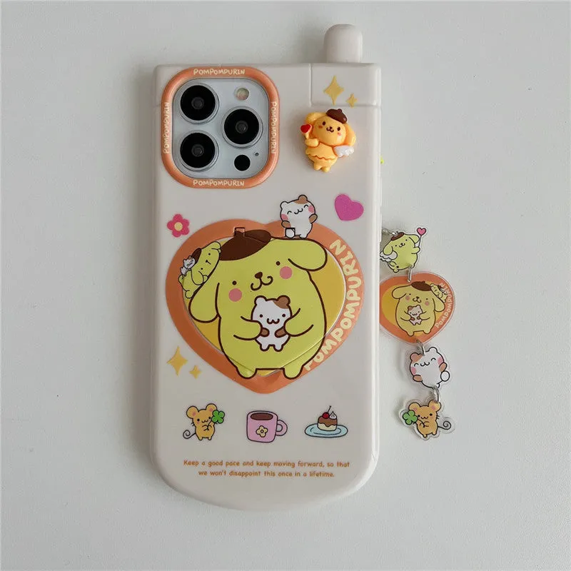 Flip Sanrio iPhone 15/14 for 11 Apple 12/13 PROMAX Phone Case Anti-Drop Case