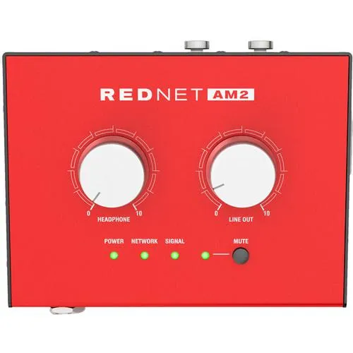 Focusrite Pro REDNET AM2 Stereo Dante Headphone Amplifier And Line-Out Interface