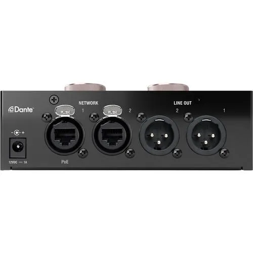 Focusrite Pro REDNET AM2 Stereo Dante Headphone Amplifier And Line-Out Interface