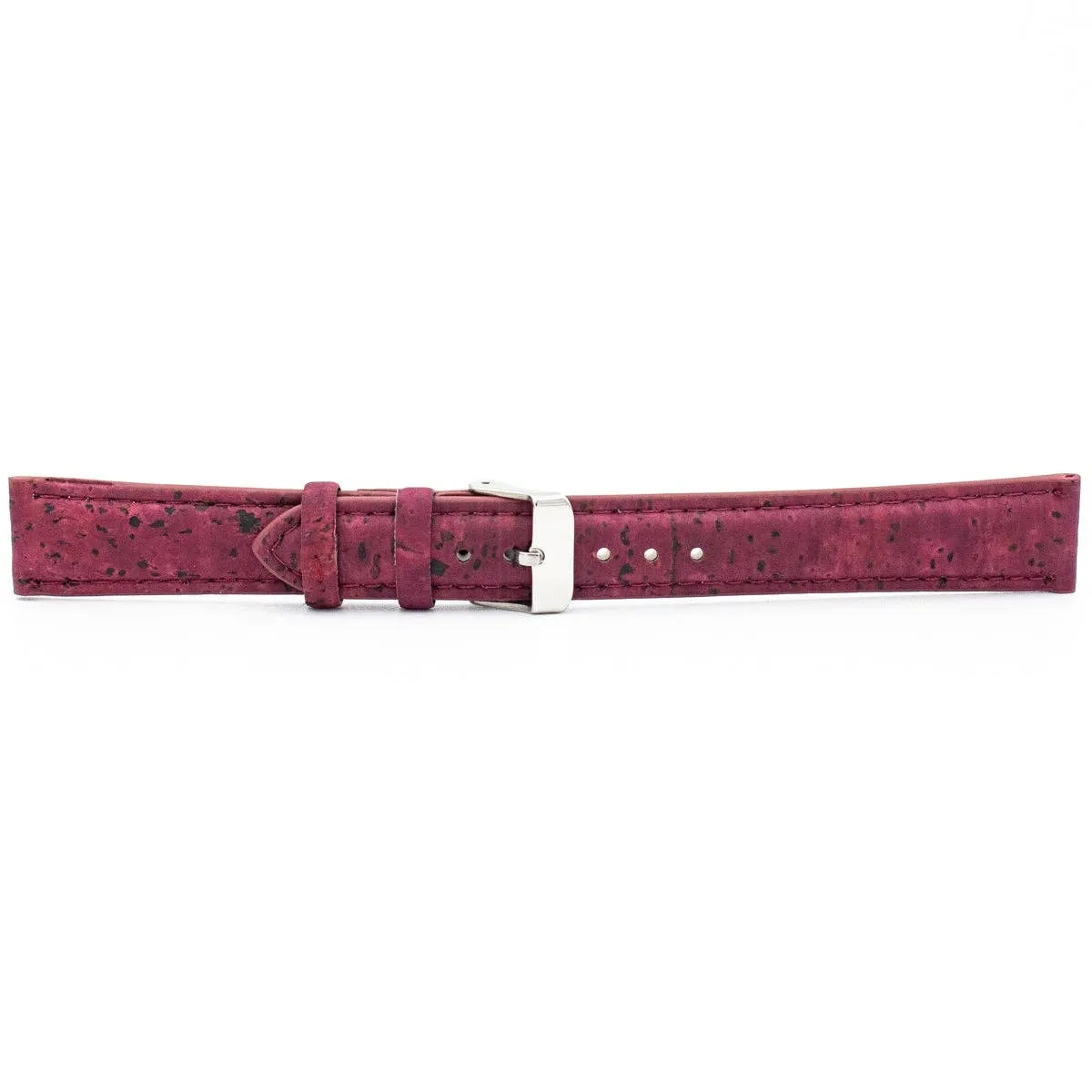 For 18mm Cork watch strap Red cork watch strap E-021-18