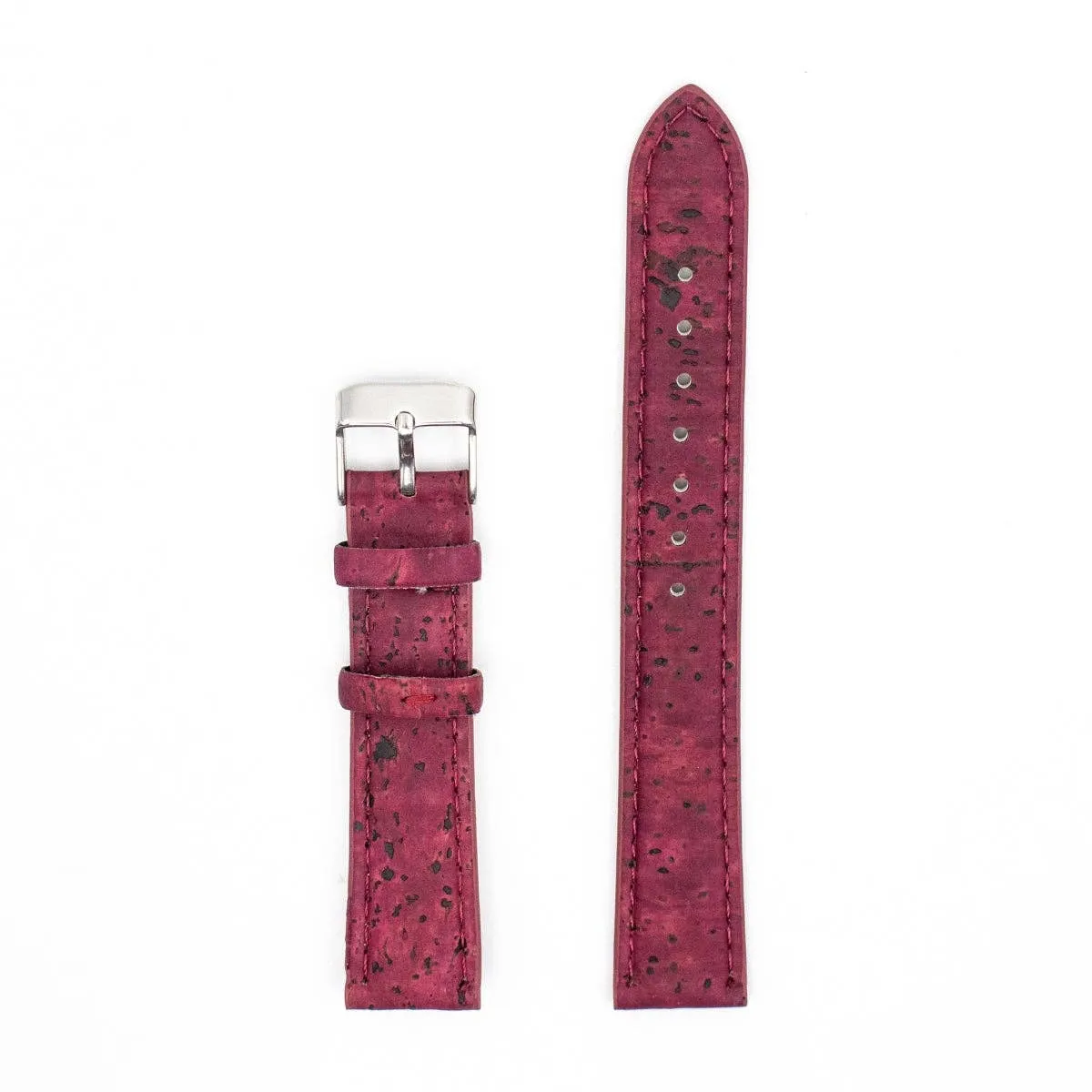 For 18mm Cork watch strap Red cork watch strap E-021-18