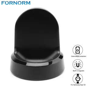 Fornorm Wireless Charging Base Dock For Samsung Gear S3 Classic Frontier Chargers Smart Watch