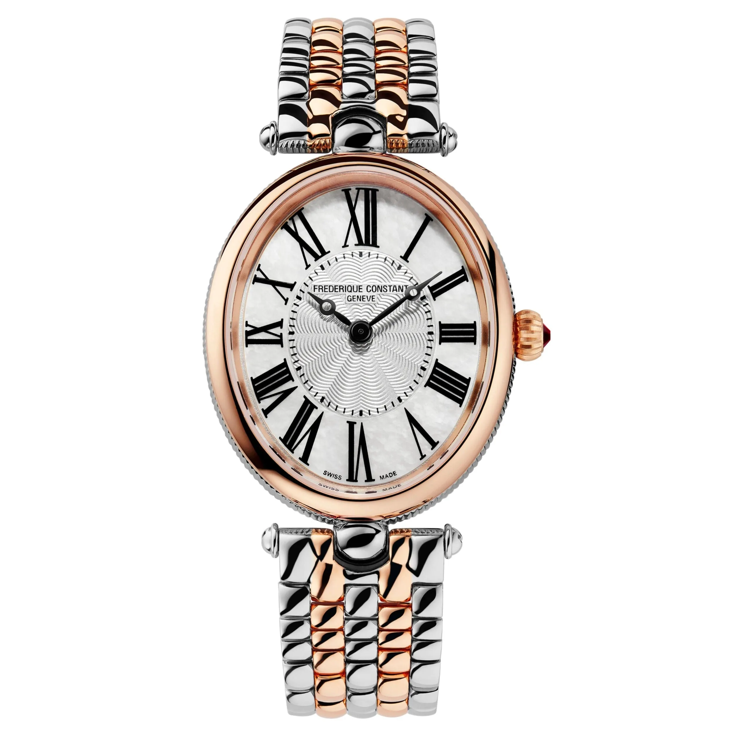 Frederique Constant Ladies Fc Art Deco Bracelet Two-Tone Watch FC-200MPW2V2B