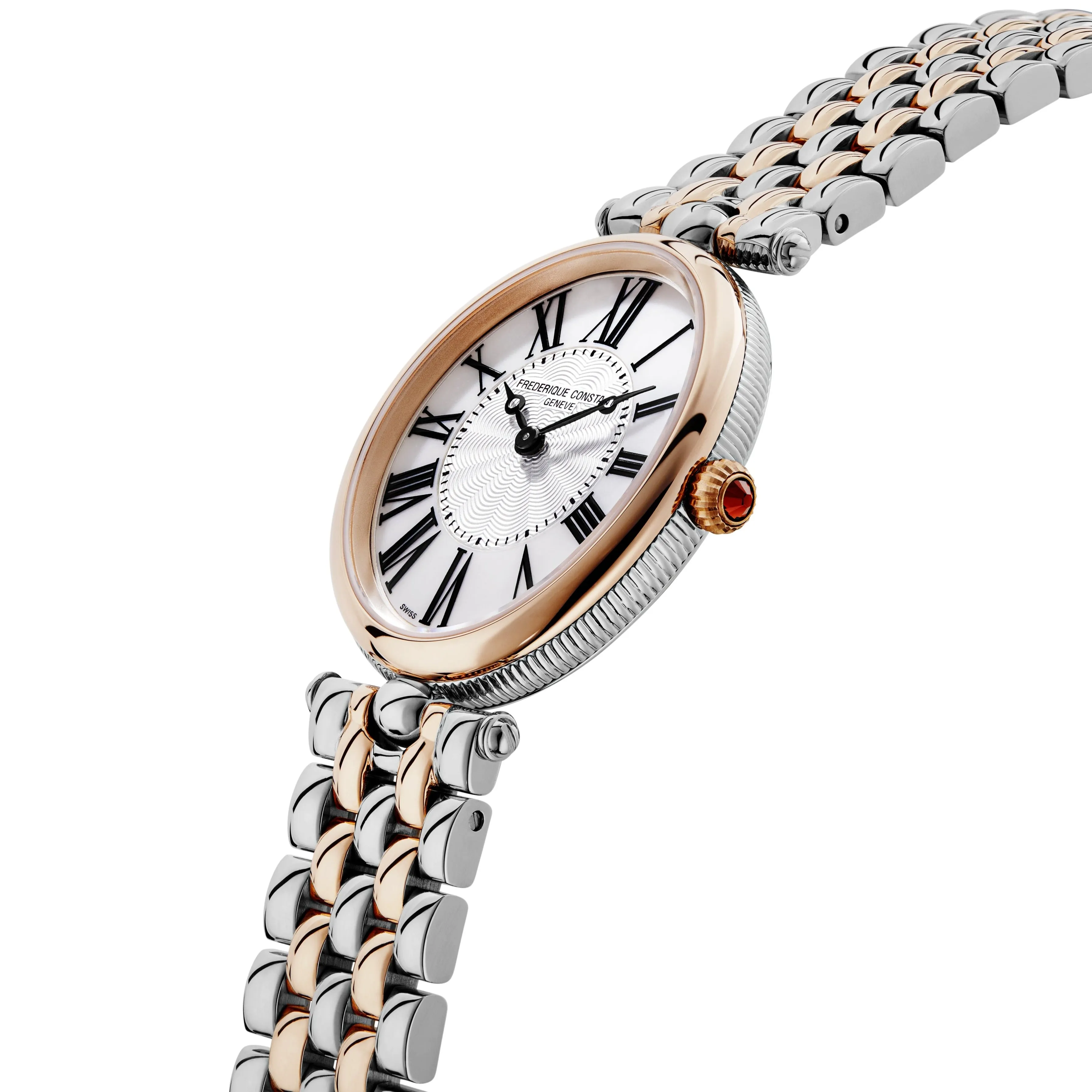 Frederique Constant Ladies Fc Art Deco Bracelet Two-Tone Watch FC-200MPW2V2B